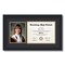 ArtToFrames 8.5x11 inch Diploma Frame with 6" x 8" Inch Image Opening - Framed with Black and Gold Mats, Comes with Regular Acrylic and Sawtooth Hanger for Wall Hanging (DT-8.5x11)
